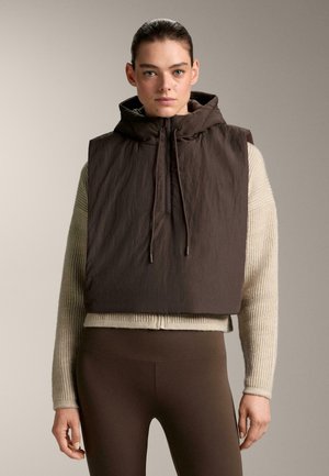 HOODED - Väst - brown