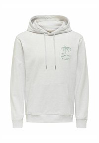 ONSDAVID - Kapuutsiga pusa - light grey melange