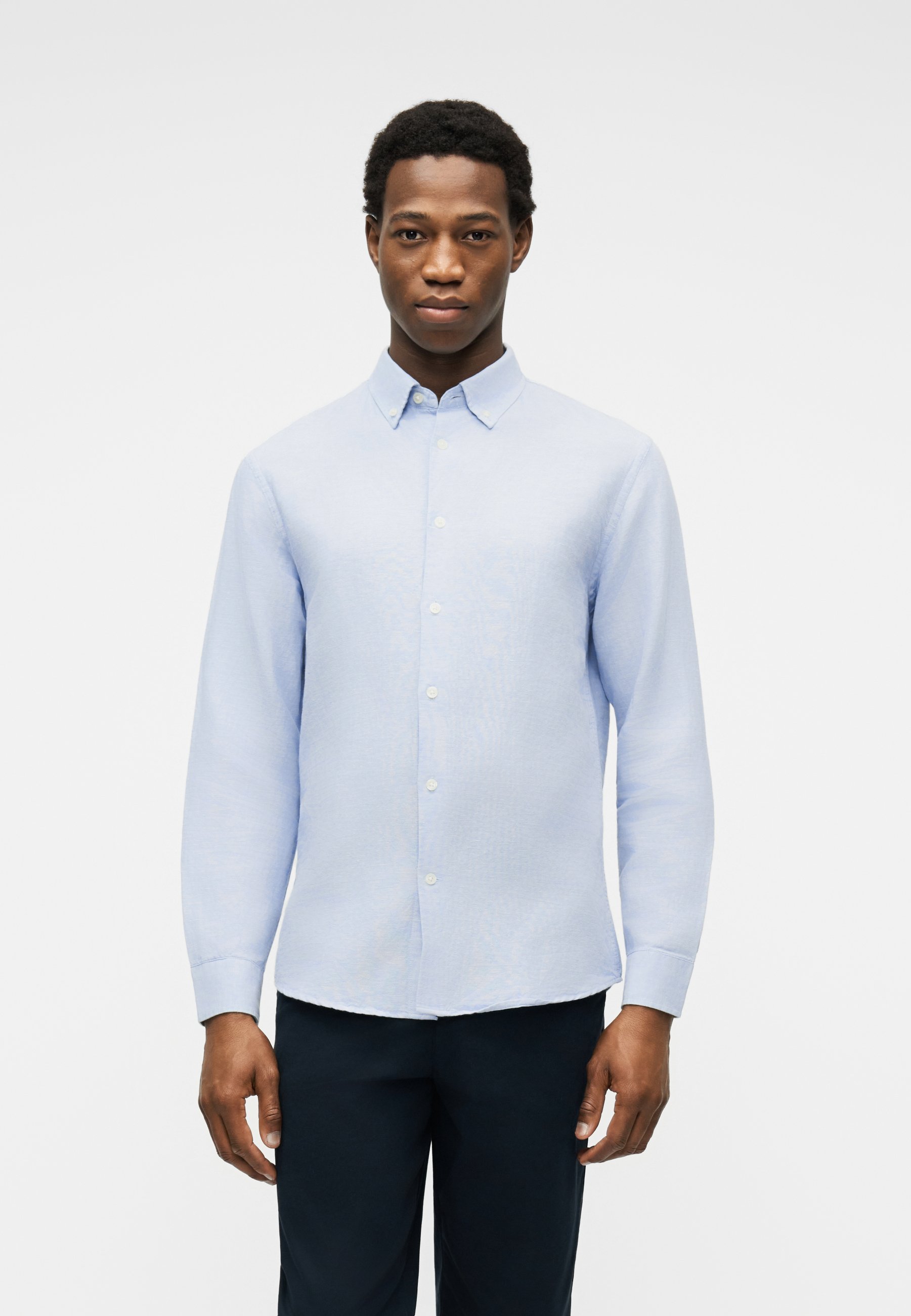 Selected SLHSLIMCLAY SHIRT - Shirt - dusty blue/white/beige - Zalando.ie