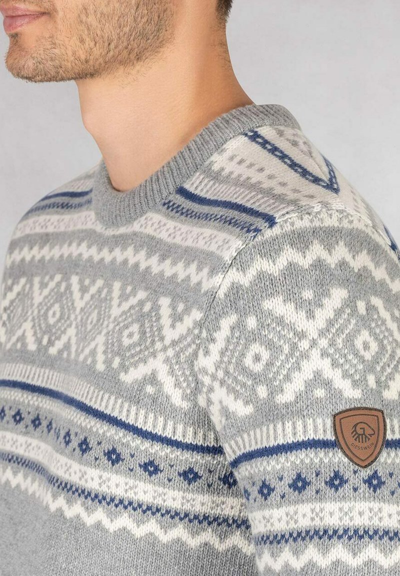 Strickpullover Giesswein Norweger Strickjacke Giesswein