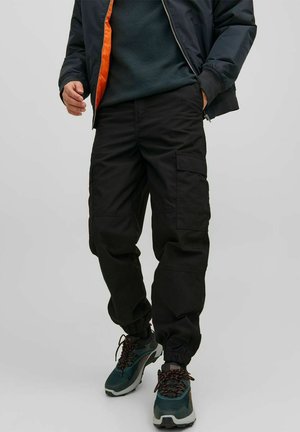 KARL FLINT CUFFED - Pantaloni cargo - black