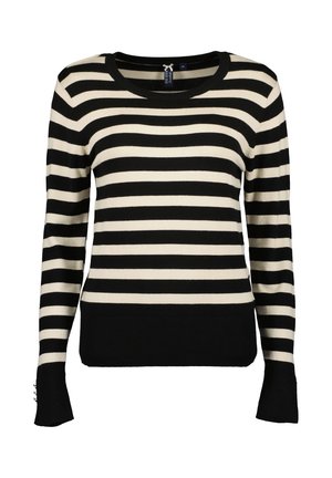 Striktrøje - schwarz