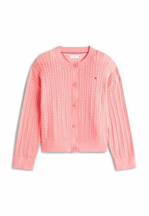 POINTELLE CABLE KNIT  - Strickjacke - tropical blush
