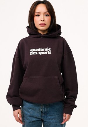 OVERSIZE HOODIE ZELL - Hoodie - chocolate brown washed