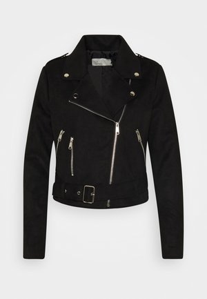 Chaqueta de cuero sintético - black