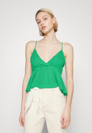 Vero Moda VMMENNY SMOCK SINGLET - Topper - bright green