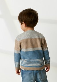 Next FINE GAUGE STRIPED KNITTED JUMPER - Maglione - blue