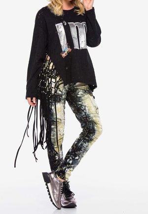 Straight leg jeans - dark green