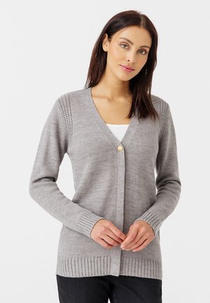 UNI BOUTONNÉ - Gilet - Light Heather Gray