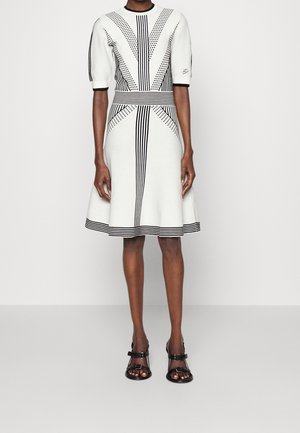 Gebreide jurk - white