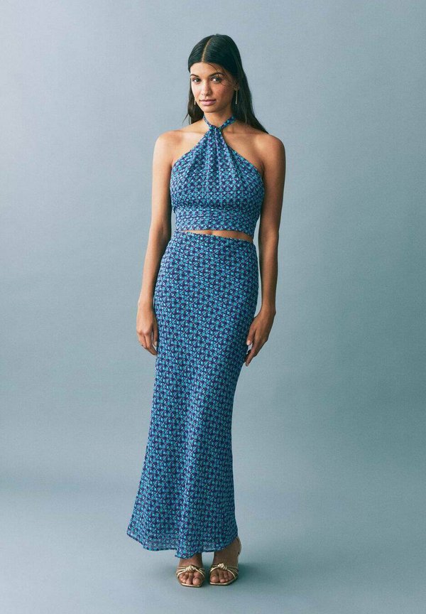 GALAF - Maxi skirt - türkis