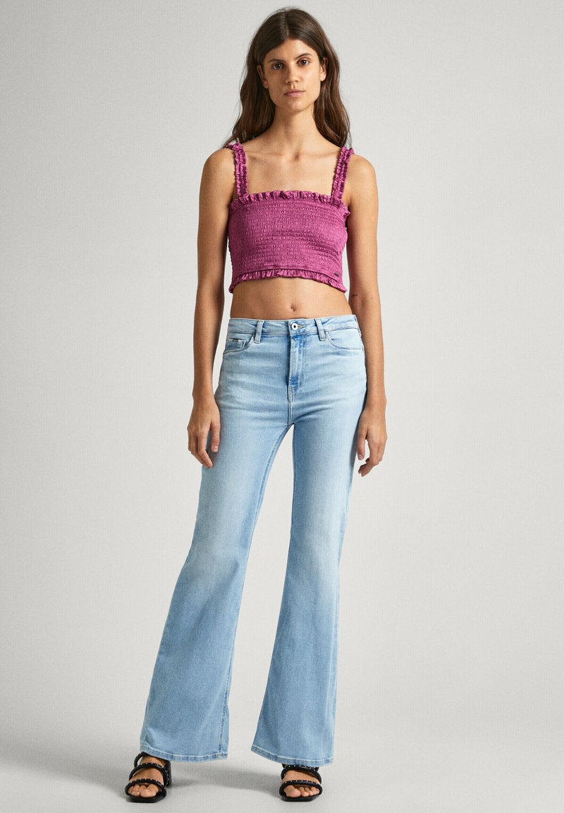 Pepe Jeans Flared Jeans blauw denim/bluedenim