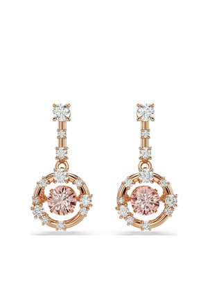 CONSTELLA DROP ROUND CUT DANCING STONE - Øreringe - rose gold-coloured