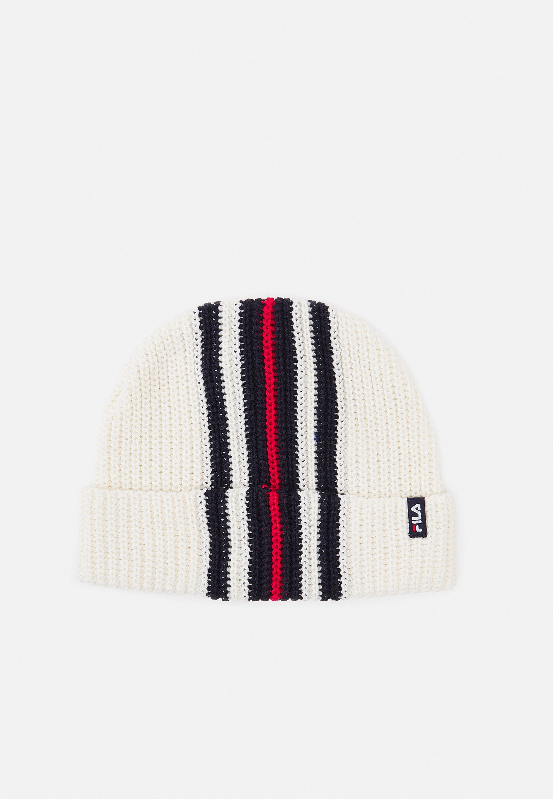 Fila BEANIE WITH HERITAGE STRIPES UNISEX - Berretto - blanc de blanc/bianco  - Zalando.it