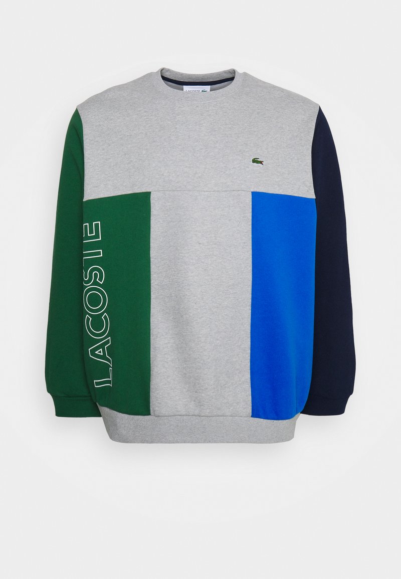 Damen Sweatshirts | Lacoste PLUS UNISEX Sweatshirt silver chine/green-navy blue royal/grau-meliert - LN60888 Damen Sweatshirts | Lacoste PLUS UNISEX Sweatshirt silver chine/green-navy blue royal/grau-meliert - LN60888