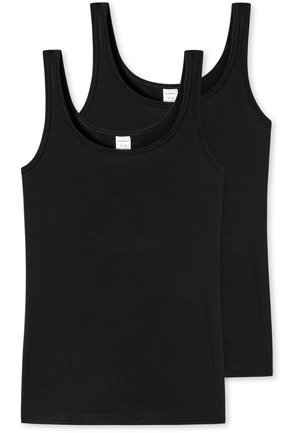 Schiesser 2 PACK  ESSENTIALS - Maglietta intima - schwarz