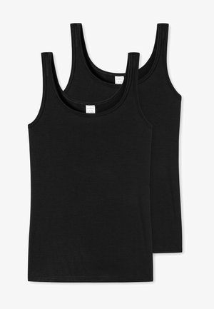 Schiesser 2 PACK ESSENTIALS - Maglietta intima - schwarz