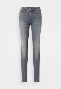 ONLBLUSH MID WAIST DOT - Uske traperice - grey denim