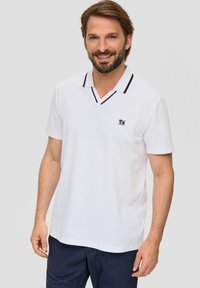 s.Oliver MIT V-AUSSCHNITT - Poloshirt - weiß
