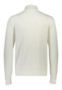 Lindbergh O-NECK STRUCTURE - Felpa con zip - off white
