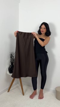 Mango Jupe longue - brown