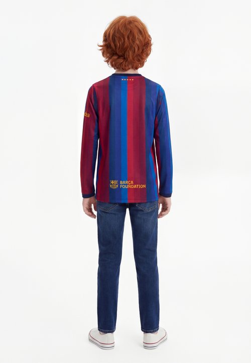 (GS) Nike x F.C. Barcelona 2026/27 Stadium Home Dri-FIT Replica T-Shirt 'Deep Garnet Blue Void Mineral Yellow' — foto 2