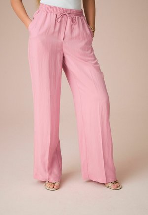 ELATICATED WAIST WIDE  - Housut - pink
