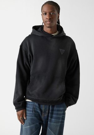 AUSGEWASCHENER PRINT - Kapuzenpullover - schwarz multicolor