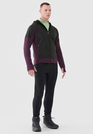 4F, 4F BUTY TREKKINGOWE SPEED HIKER Z MEMBRANĄ MĘSKIE - Outdoorschoenen - dark violet