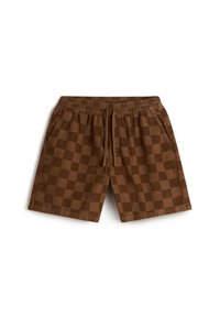 RANGE CHECKERBOARD LOOSE FIT - Shorts - sepia