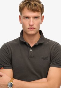 Superdry & Co VINTAGE DESTROY  - Polo - destroy black