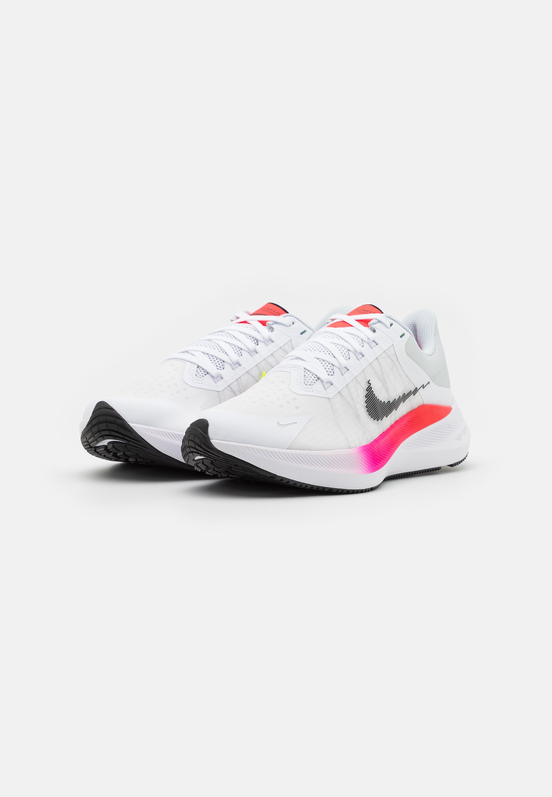 Nike Performance ZOOM WINFLO 8 - Zapatillas de running neutras -  white/black/bright crimson/total orange/pink blast/pure platinum/blanco -  Zalando.es