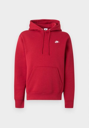 Nike Sportswear, M NK CLUB BB PO HOODIE - Felpa con cappuccio - tough red/white
