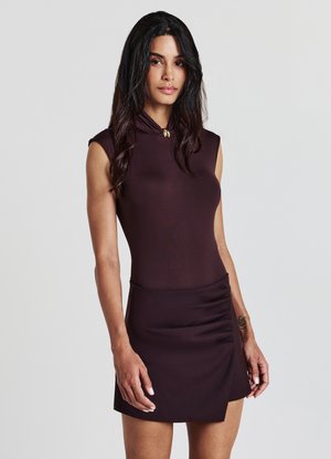 Calliope CON ANELLO DECORATIVO - Top - marrone scuro