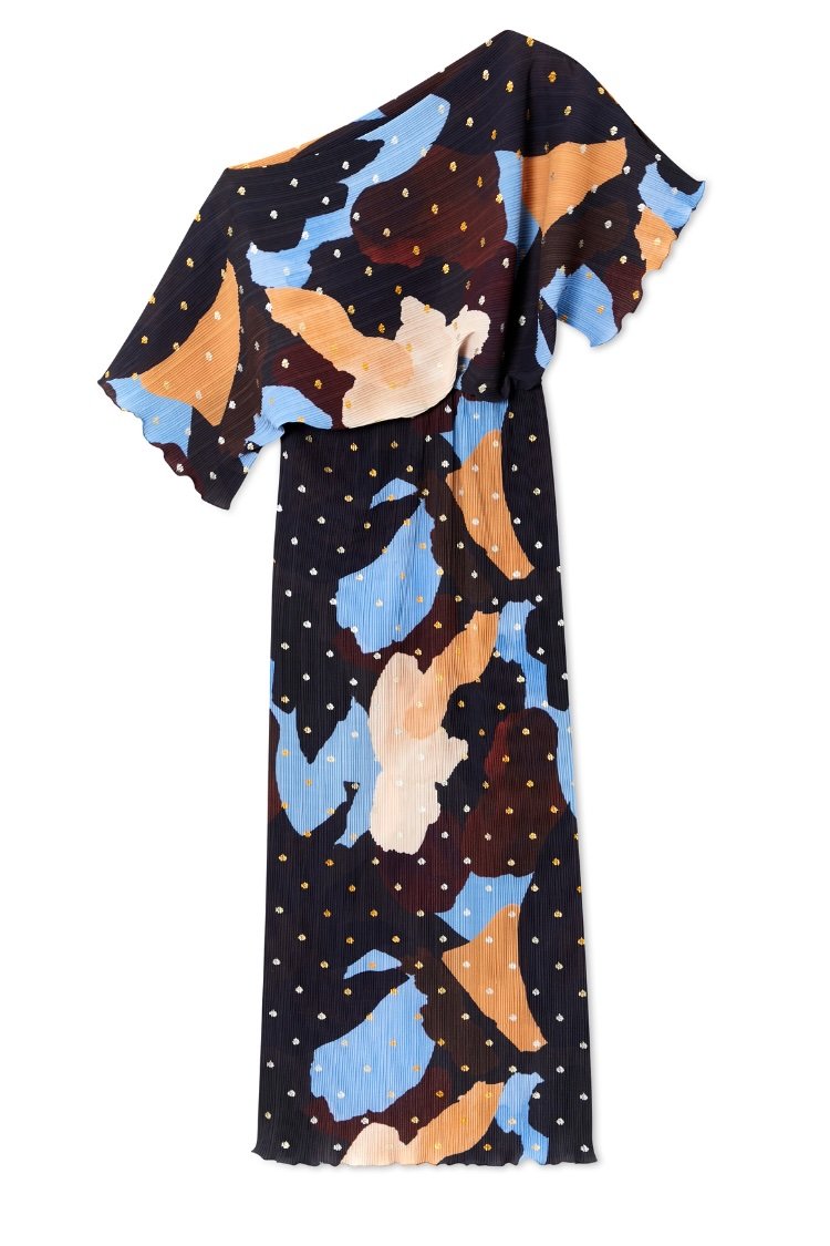 never fully dressed brown and blue dress TILLY - Maxi dress Designed in London for