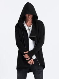 Ombre NANTES - Felpa con zip - black