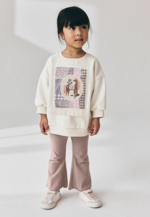 Next, SWEATSHIRT AND FLARE LEGGINGS SET - Sweatshirt - light pink horse