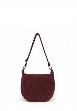 BANDOULIÈRE EN CROÛTE DE  LITTLE CITIZEN - Sac bandoulière - bordeaux