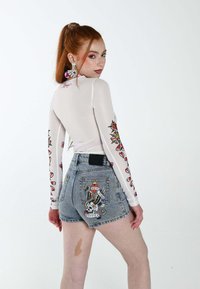 Ed Hardy LOVE-KILLS-SLOWLY LONG SLEEVED - Langærmet T-shirt - bright white