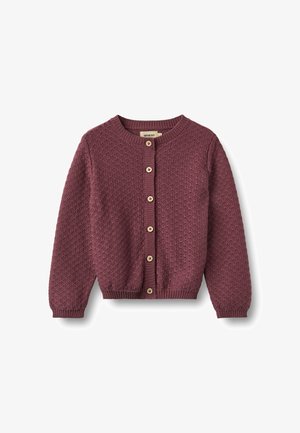 Wheat, WHEAT STRICKJACKE STRICK CARDIGAN - Gilet - eggplant