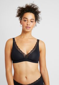 Hanro - SOFT CUP - Triangle bra - black Thumbnail Image 1