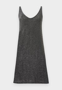 ONLQUEEN V NECK GLITTER DRESS  - Koktajl obleka/za zabavo - black/silver-coloured