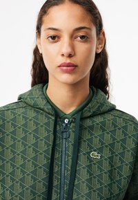 Lacoste Tröja med dragkedja - sinople khaki