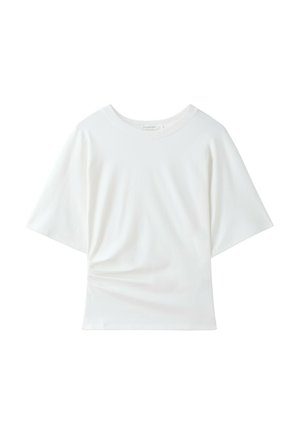 Stradivarius, SHORT KIMONO SLEEVE T-SHIRT - T-shirt basique - beige