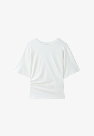 Stradivarius, SHORT KIMONO SLEEVE T-SHIRT - T-shirt basique - beige