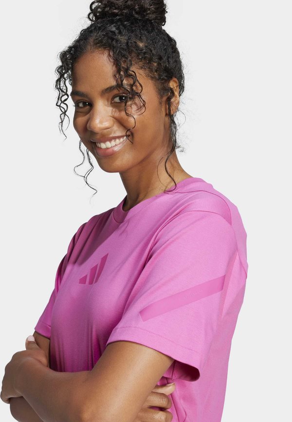 Z.N.E. TEE - Print T-shirt - semi lucid fuchsia3