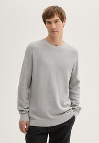 TOM TAILOR STRUKTURIERTER RUNDHALS - Pullover - bright stone grey melange