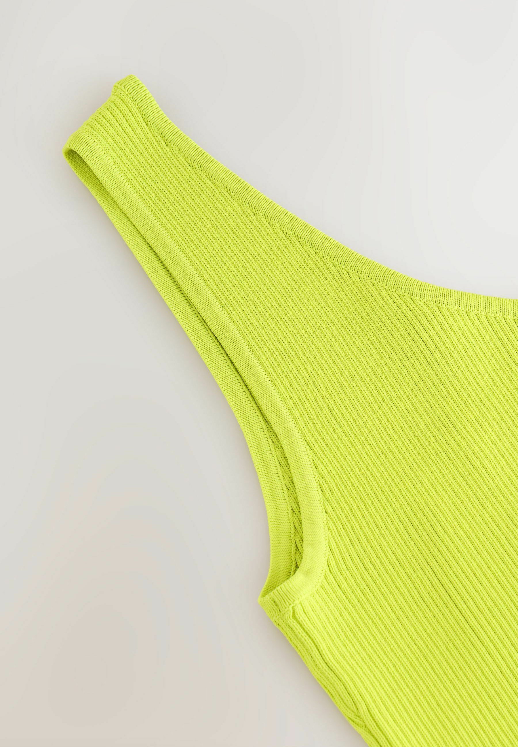 Next REGULAR FIT - ASYMMERIC ONE SHOULDER - Top - green lime/green
