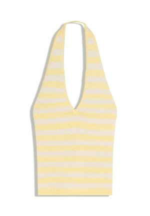 Bershka, STRIPED- TOP - Top - yellow