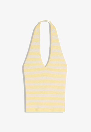 Bershka, STRIPED- TOP - Top - yellow